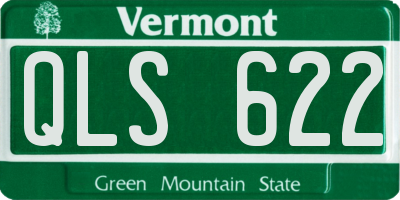 VT license plate QLS622