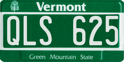 VT license plate QLS625
