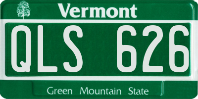 VT license plate QLS626
