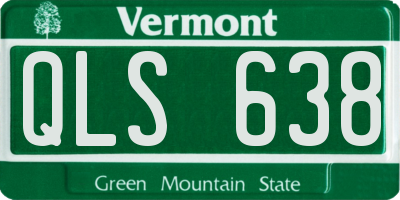 VT license plate QLS638