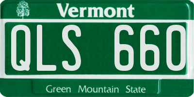 VT license plate QLS660