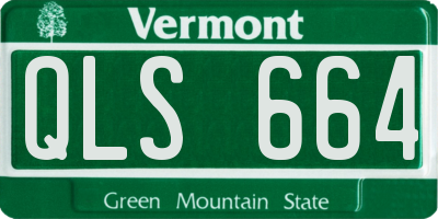 VT license plate QLS664