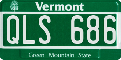 VT license plate QLS686
