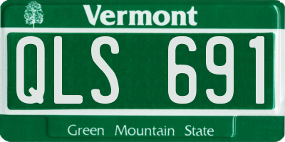 VT license plate QLS691