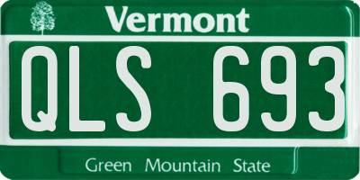 VT license plate QLS693