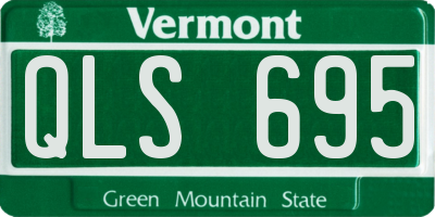 VT license plate QLS695
