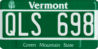 VT license plate QLS698