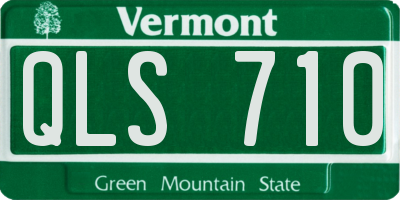 VT license plate QLS710