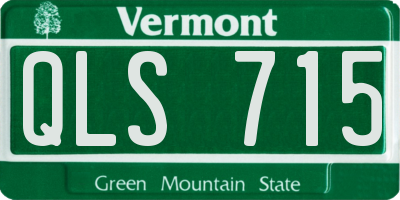 VT license plate QLS715