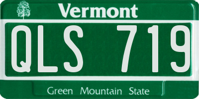 VT license plate QLS719