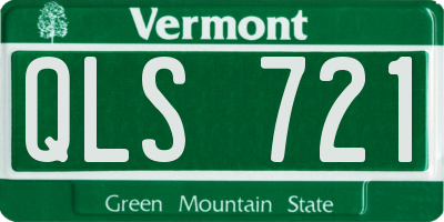VT license plate QLS721