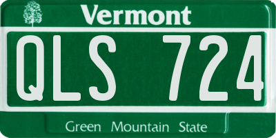 VT license plate QLS724