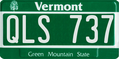 VT license plate QLS737