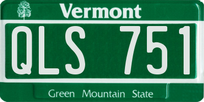 VT license plate QLS751