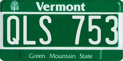 VT license plate QLS753