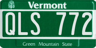 VT license plate QLS772