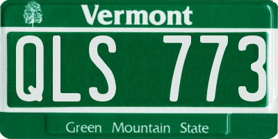 VT license plate QLS773