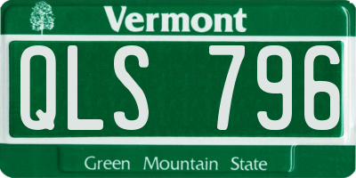 VT license plate QLS796