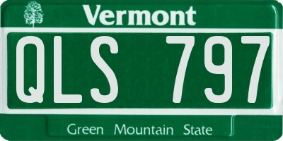 VT license plate QLS797
