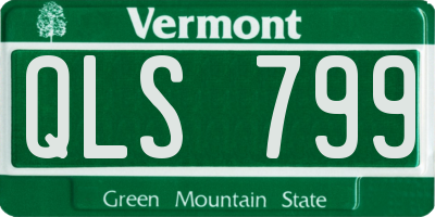 VT license plate QLS799