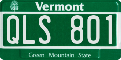 VT license plate QLS801