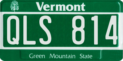 VT license plate QLS814