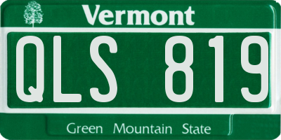 VT license plate QLS819