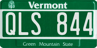 VT license plate QLS844