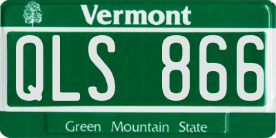 VT license plate QLS866