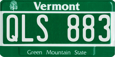 VT license plate QLS883