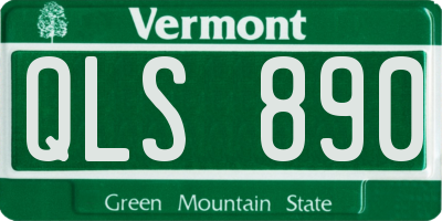 VT license plate QLS890