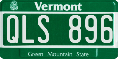 VT license plate QLS896