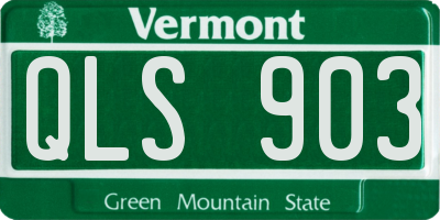 VT license plate QLS903