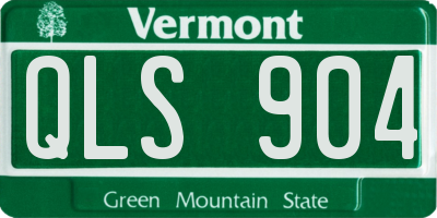 VT license plate QLS904