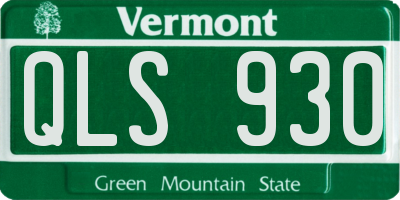 VT license plate QLS930