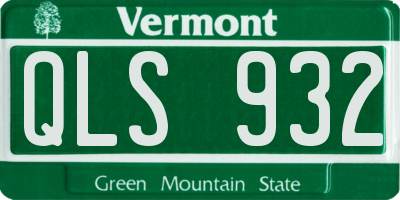 VT license plate QLS932