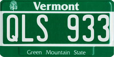 VT license plate QLS933