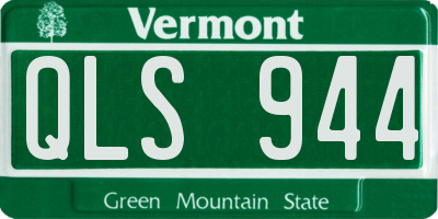 VT license plate QLS944