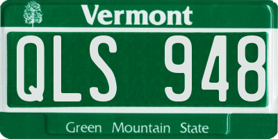 VT license plate QLS948