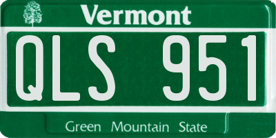 VT license plate QLS951