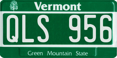VT license plate QLS956