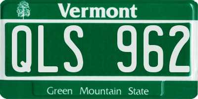 VT license plate QLS962