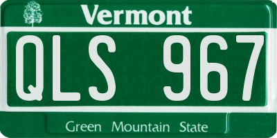VT license plate QLS967
