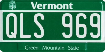 VT license plate QLS969