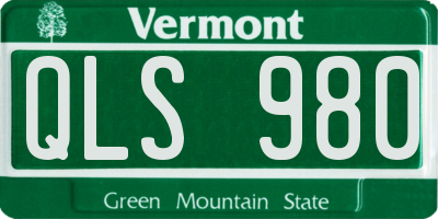 VT license plate QLS980