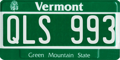 VT license plate QLS993