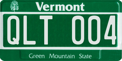 VT license plate QLT004