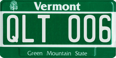 VT license plate QLT006