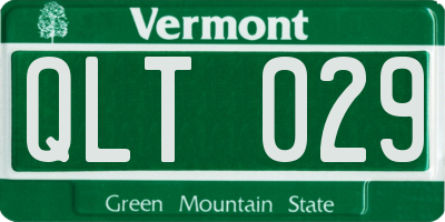 VT license plate QLT029