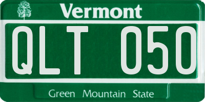 VT license plate QLT050